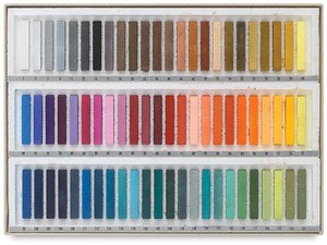 Holbein Soft Pastels Cardboard Box Set of 72 - Assorted Colors
