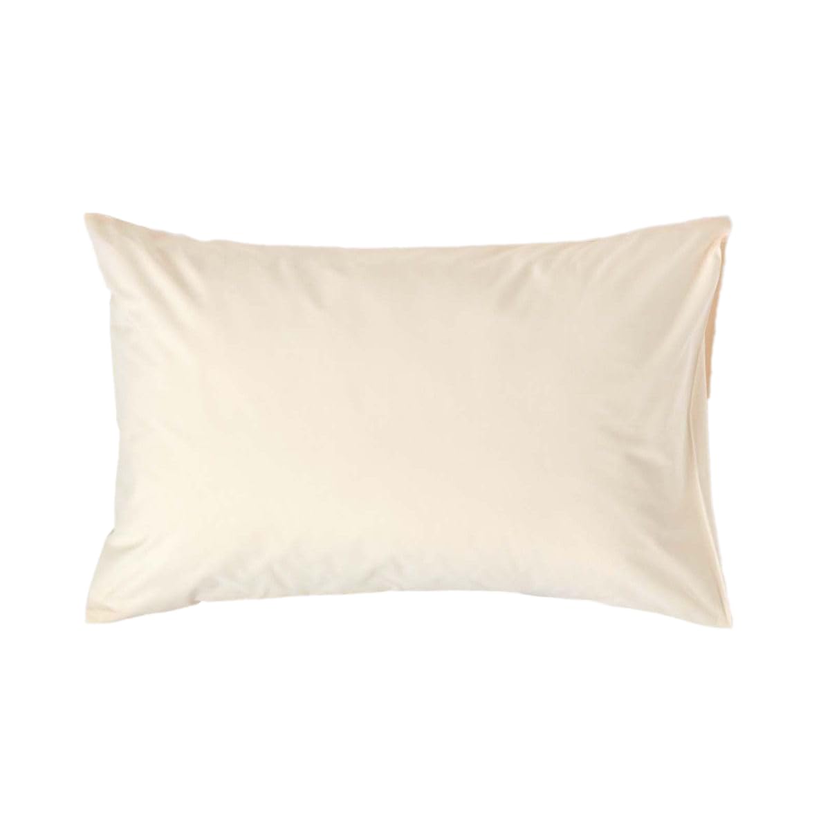 HOMESCAPES Cream Pure Egyptian Cotton Pillowcase Standard Size 200 TC 400 Thread Count Percale Equivalent Housewife Pillow Case