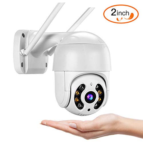 TOMLOV WiFi PTZ Outdoor Security Camera iCsee APP 2'' Mini Size