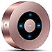 XLEADER SoundAngel (2 Gen) 5W Touch Bluetooth Speaker with Waterproof Case, 15h Music, Louder Crystal HD Sound, Premium Mini Portable Bluetooth Speaker for iPhone iPad Tablet Shower Gift, Rose Gold primary