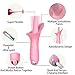 G Spot Clitoral Vibrator, Tongue Vibrator Stimulator, Soft Licking Clit Tickler Adult Sex Toys for Female Nipple Oral Sex Couples Solo Blowjob Orgasm Vaginal Anal Massager 10 Modes Whisper (Pink)