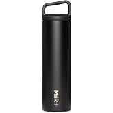 MiiR, Climate+ Wide Mouth Bottle, Stainless Steel, Double-Wall Vacuum-Insulated, Black, 20 Fluid Ounces