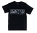 Sons of Anarchy Samcro Banner T-shirt ,Black ,Large