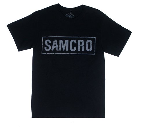 Samcro Banner - Sons Of Anarchy T-shirt: Adult Medium - Black