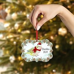 Green Monk Parakeet Christmas Ornament 2024