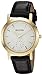 Bulova Women's Quartz Stainless Steel and Leather Casual Watch, Color:Black (Model: 97L159)
