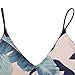 Blooming Jelly Women's V Neck Halter Printed Casual Strap Summer Dress (S, Blue)