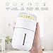 New Chrono Ultrasonic Cool Mist Humidifier with Fan, Portable USB Rechargeable Battery, 400ml Capacity with 7 Color Night Lights, Small Personal Desktop Air Misting Fan for Home Bedroom Car & Office