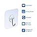 Ecjiuyi 10 Packs Reusable Adhesive Hooks,Transparent Heavy Duty Wall Hooks with No Scratch, Waterproof and Oilproof for Bathroom, Bedroom, Kitchen, Refrigerator Door, Wall and Ceiling