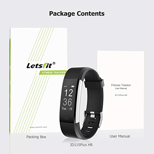 Letsfit Fitness Tracker HR, Activity Tracker Watch with Heart Rate Monitor, Pedometer, Sleep Monitor, 14 Sports Modes, Step Counter, Calorie Counter, IP67 Waterproof Fitness Watch for Kids Women Men - Thumbnail 7