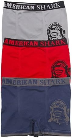 Mens Boxer Briefs Super Soft Comfort Waistband Available In 3 Packs and 6 Packs (3-PK: Blue, Grey, Red, L/XL)
