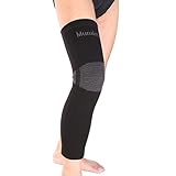 REIZ Elastic Leg Knee Brace Sleeve Support RZ707 Black - M