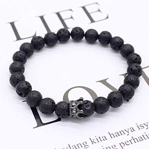 2 POSHFEEL+Couple+Howlite+Bracelet+Black3