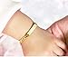 Tina&Co Personalized 18K Gold Plated Baby Name Bracelet Custom Bracelets for Kids Id Protection Bracelet Baptism for Girls