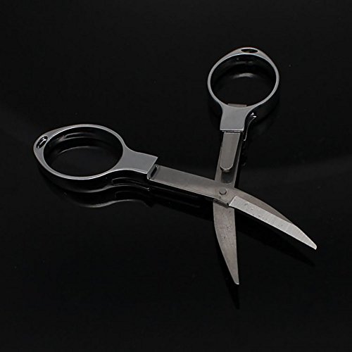 Liangery Travelling Folding Scissors Portable Tool Mini Stainless Steel Stretch Cutter