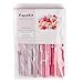PapaKit Deluxe Origami Large Wall Decoration Set (Assorted Paper Fans & Pom-poms) Birthday Party Baby Shower Wedding Event Decor | Creative Art Design (Sparking Pink Rose Blush, Deluxe 26 Piece Set)