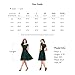 Noctflos Women's Emerald Green Lace Contrast Bow Cocktail Party Casual Flare Dress