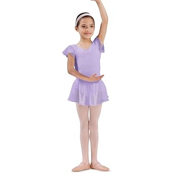 Bloch CR5161 Mädchen Georgette Rock mit Glitzerpunkten