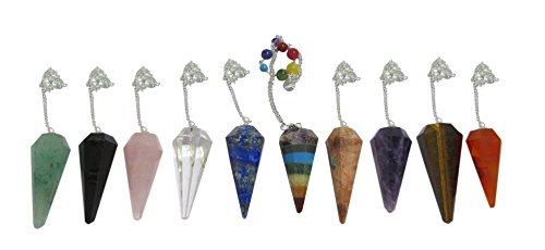 WholesaleGemShop 10 Pieces Per Lot of Pendulums Fashion Reiki Energy Wellness Healing metaphysical