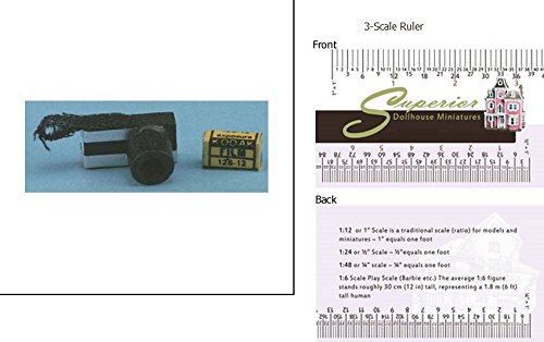 Dollhouse Miniature Camera with Film