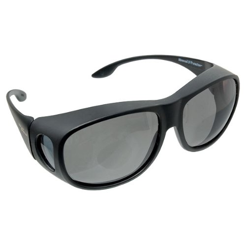 solar shield fits over sunglasses gray