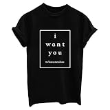 OEO LOOKFACE Women Funny Graphic T Shirt Cute Short Sleeve Tees Tops