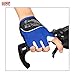 Arltb Cycling Gloves Bike Bicycle Gloves Padded Fingerless Biking Gloves Mittens with Easy to Pull Ring Shock Absorb Lycra Breathable For Bike Riding BMX Bikes Mountain Bike Free Cycle Motorcycle Dirt