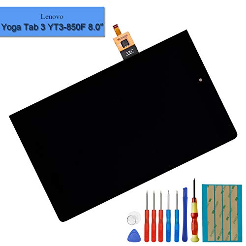 LCD Display Compatible with Lenovo Yoga Tab 3 8.0 YT3-850M YT3-850F LCD Touch Screen Display Digitizer Assembly with Tools