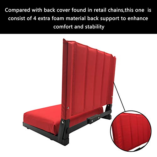 image for SPORTBEATS Stadium Seats, Bleacher Seat Chair with Durable Back Suppor