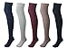Women's 5 Pairs Over Knee High Thigh High Cotton Socks Long Boot Socks Stockings