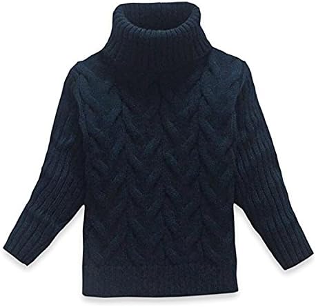 OUYAJI Baby Boys Girls Long Sleeves high Collar Twist Sweater Keep Warm