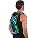 Vibedration Holographic Rave Hydration Pack | 2L Water Capacity | Music Festival Outfits, Perfect for Hiking & Camping (Iridescent)