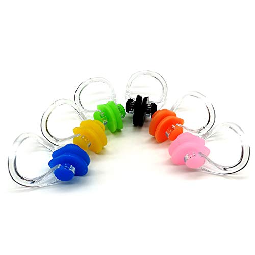 Zooshine 6-in-1 Waterproof Swimming Nose Clips Nose Plugs Nose Protector for Swimming Adults Kids