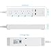 LITEdge Smart Power Strip, 5.6ft Cable Length Wi-Fi Accessible 3 AC Outlets 2 USB Ports, Wireless Distance APP Control, Compatible with Alexa