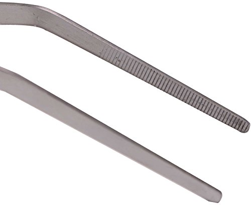 Extra Long Tweezers 18.9 Inch - Stainless Steel Feeding Tongs Professional Garden Froceps Kit Hobby Hand-Feeding Tool for Aquarium Fishtank, Reptiles Snakes Lizard, Python - Straight Or Curved Tips