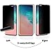 Omnifense Galaxy S10 Plus Privacy Screen Protector Full Adhesive Plastic Soft Film [Support Ultrasonic Fingerprint], 2-Way Anti Spy Nano Shield (NOT Tempered Glass) for Samsung Galaxy S10+ [2-Pack]