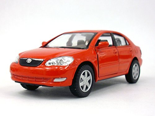 Toyota Corolla 1/36 Scale Diecast Metal Model - RED by Kinsmart