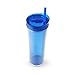 Double Wall Sleek and Tall Acrylic Tumbler - Double Wall, 20oz. Capacity - Clear