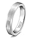 SOMEN TUNGSTEN 4mm Tungsten Metal Rings Flat Matte Polished Finish Promise Wedding Bands Comfort Fit