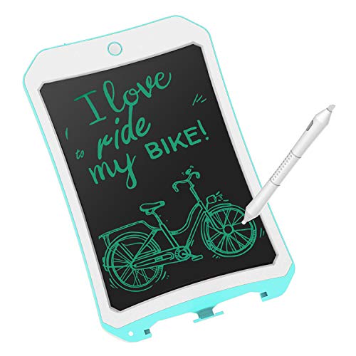 mom&myaboys LCD Writing Tablet for Kids Toys for 3-12 Years Old Girls, 8.5 inch Drawing and Writing Board with Lock Erase Button for Adults for School and Office(blue-77)