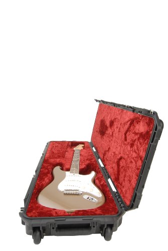 SKB Injection molded Strat/TeleFlight Case - TSA Latches, w/wheels