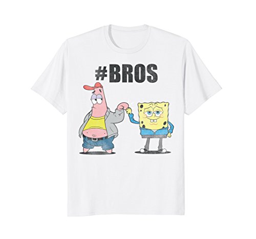 NickelodeonSpongebob Squarepants And Patrick Hashtag Bros Funny T-Shirt T-Shirt