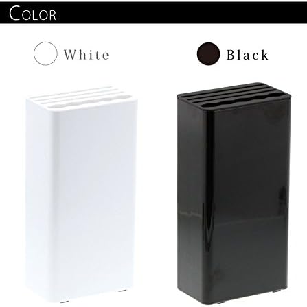 山崎実業 キッチンナイフハサミスタンド タワー ブラックホワイト