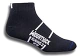 Wrightsock Unisex Dri-Wright Running II Quarter Size Large Socks (Black)