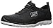 Skechers Sport Women's Gratis Sleek & Chic Fashion Sneaker, Black/White Knit, 8 M US