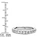 3MM Ladies Titanium Eternity Engagement Band, Wedding Ring with Pave Set Cubic Zirconia Size 5