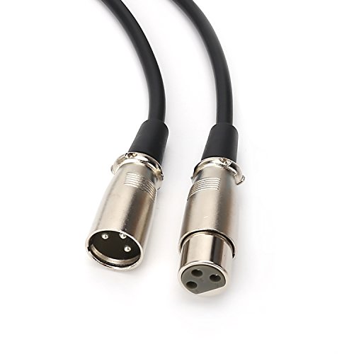SiYear 10FT XLR male plug to XLR Female jack 3 Pin Microphone Extension Cable for Amplifiers,Preamp,Mixer,Speaker etc (3M)