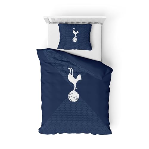FOCO Officially Licensed Football Essential Single Duvet & Pillowcase Bedding Set (Tottenham Hotspur FC)