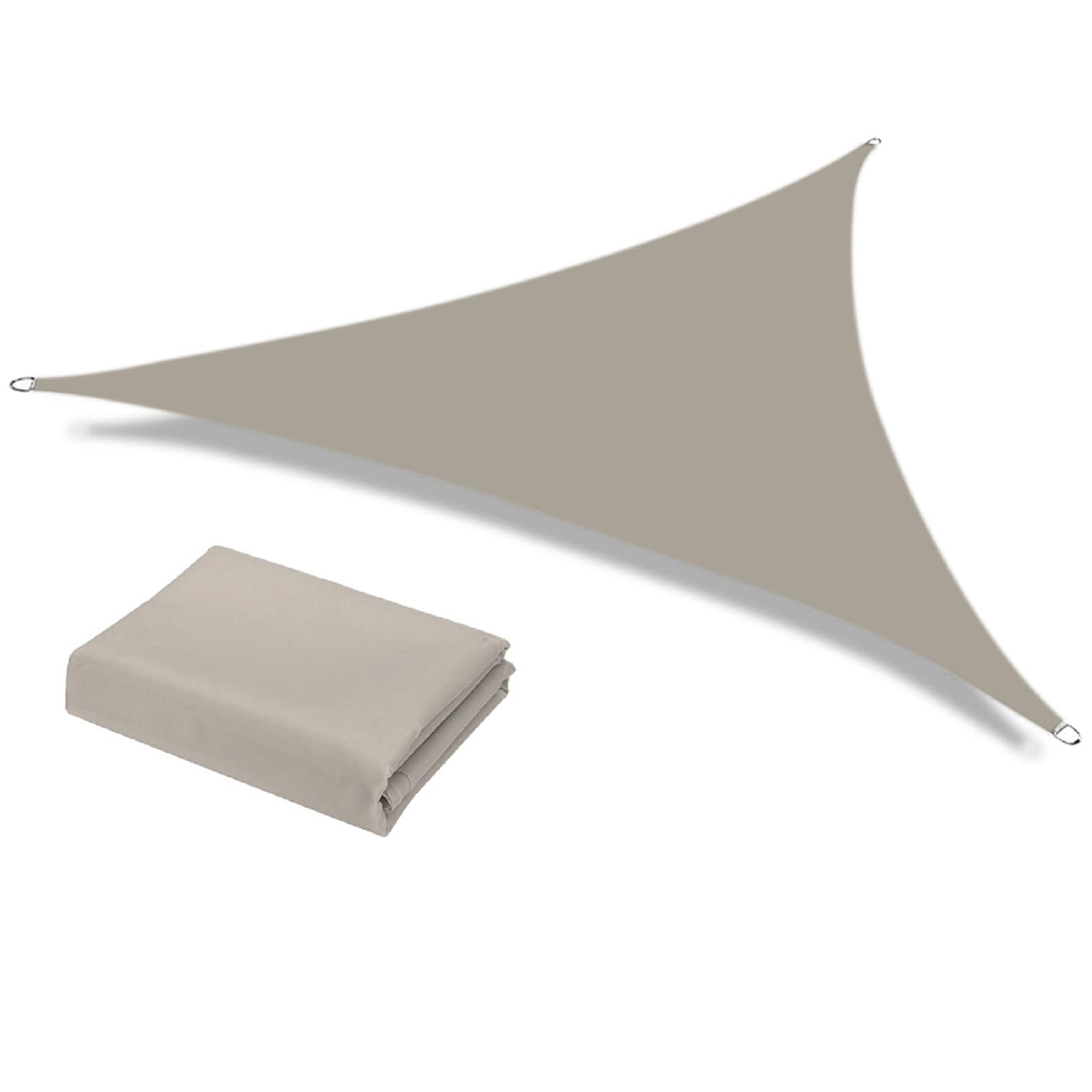 Photo 1 of Neween Shade Sail, 6'7''x 6'7''x 6'7'' Sun Shade Sail Triangle Waterproof for Patio Yard Deck Pergola Outdoor Sun Sail Shade 98% UV Block Sunshade Sand Color