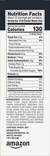 AMAZON GROCERY, CINNAMON GRAHAM CRACKERS, 14.4 OZ